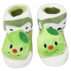 Wonderkids Green Caterpillar Baby Socks Booties