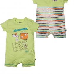 FS Mini Klub Baby Boys Cotton Rompers - Pack Of 2