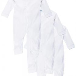 Snuggles Rompers, Pack Of 3, White 3-6M