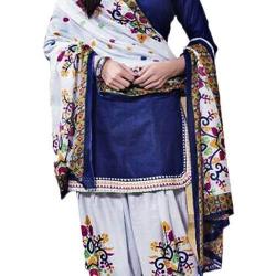Ara Cruz Womens Cotton Dress Material Monika100N_Blue
