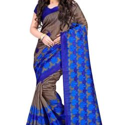 B4Best Creation Blue Bhagalpuri Printed Designer Fancy Saree For Women