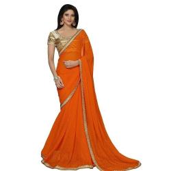 Shree Sanskruti Women Chiffon SareeDj-orenge-8901_Orange