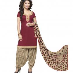 Miraan Cotton Patiyala Suit / Dress Material For Women