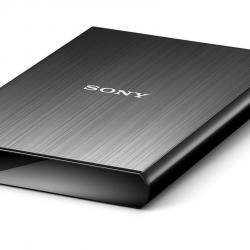 Sony HD-SL1 Ultra-Slim Lightweight 1TB External Hard Drive With Backup Manager, Black