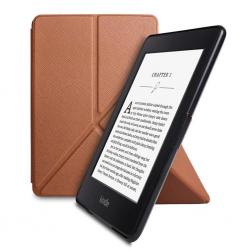 Taslar Kindle Paperwhite Origami Case - The Thinnest And Lightest Leather Cover For All-New Amazon Kindle Paperwhite, Fits All Versions: 2012, 2013, 2014 And 2015 New 300 PPI, Brown