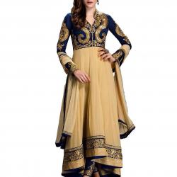 RedHot Womens Anarkali Stlye Unstitched Designer Salwar Suit / Dress Material In Georgette Fabrics