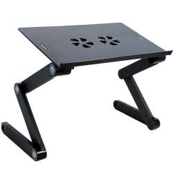 Laptop Foldable Adjustable Height ZigZag Table With Cooling Fan