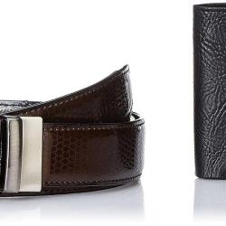 Laurels Mens Wallet And Belt Combo Black,Brown WT-01 BT-01