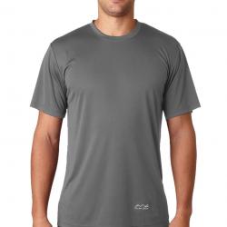 AWG Mens Dark Grey Dryfit Round Neck T-shirt