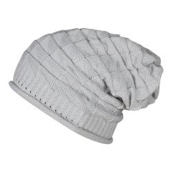 Noise Grey Knitted Slouchy Beanie
