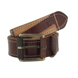 K London Men Casual Brown Beige Genuine Leather Belt