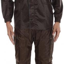 AASHI Mens Polyester Coated Raincoat JPS-401, Brown