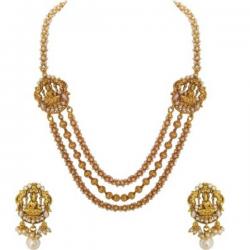 Chandrika Pearls Copper Jewel Set