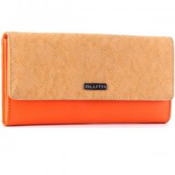 Bluth Women Orange Artificial Leather Wallet