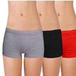 Selfcare Soft & Comfortable Womens Boy Short Grey, Black, Red Panty
