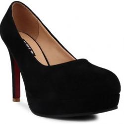 Kielz Women Black Heels, Black