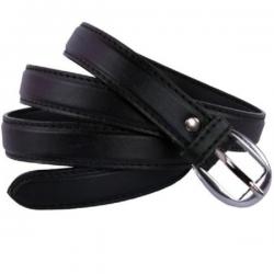 Modishera Women Party, Casual Black Artificial Leather Belt