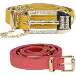 Kaos Girls, Women Casual, Evening, Formal, Party Multicolor Artificial Leather Belt