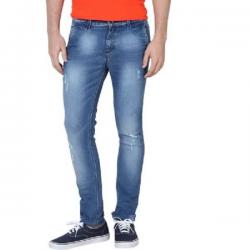 Super-X Skinny Fit Mens Light Blue Jeans
