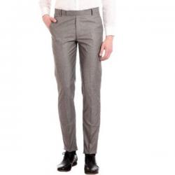 AD & AV Regular Fit Mens Grey Trousers