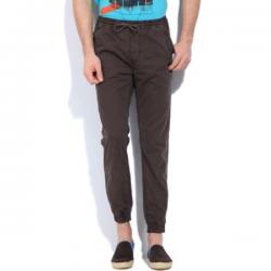 United Colors Of Benetton Regular Fit Mens Brown Trousers