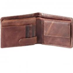Hide & Sleek Men Brown Genuine Leather Wallet