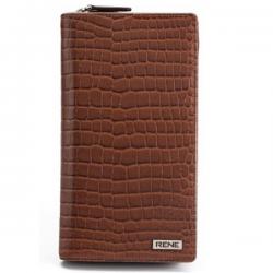 Rene Men Brown Genuine Leather Wallet