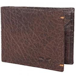 VERMELLO Men Formal Brown Genuine Leather Wallet