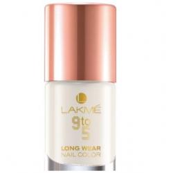 Lakme 9 To 5 Long Wear Nail Color 9 Ml Pearl Crush