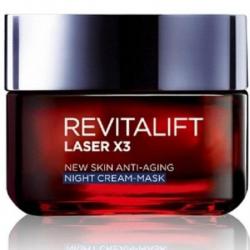 LOreal Paris Revitalift Laser X3, New Skin Anti-Aging Night Cream - Mask