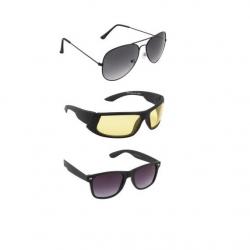 IRAYZ Aviator, Wrap-around, Wayfarer Sunglasses