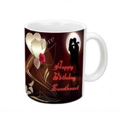Jiya Creation1 Happy Birthday My Love White Ceramic Ceramic Mug