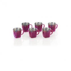 RK Super Lock & Seal Tea / Coffee Cup (Gold Star) Pink Color Stainless Steel, Plastic Mug