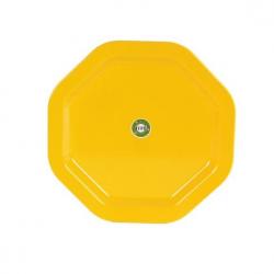 Iveo YELLOW OCTA FULL PLATE 11" Solid Melamine Plate Set