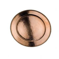 Fabulloso Copper Chic Beeding Plate Hammered Copper Plate