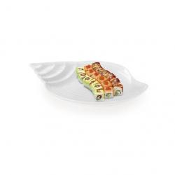 Sivica Porcelain Tray - MOD0475, White, Pack Of 1, Solid Porcelain Tray