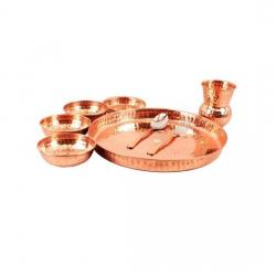 IndianArtVilla Copper Traditional Thali