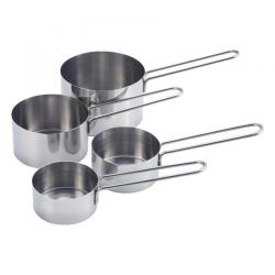 Dynore Stainless Steel Measuring Cup With Wire Handle Set Of 4