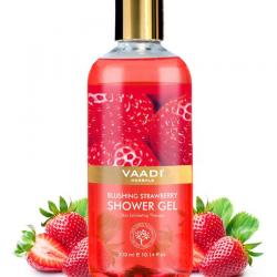 Vaadi Herbals Blushing Strawberry Shower Gel 300 Ml