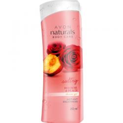 Avon Naturals Red Rose Peach Shower Gel