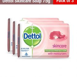 Dettol Skincare Soap - 75 Gm - Pack Of 3