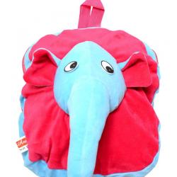 Peppy Multicolour Elephant Kids School Bag