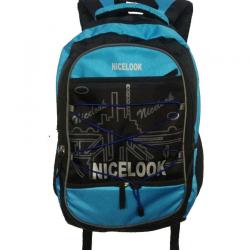 Nicelook Blue And Black Laptop Backpack