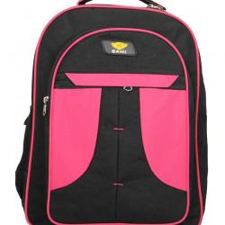 Sami Pink Polyester Cars Kids School Bag