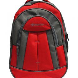 Spartan Red Unisex School Bag