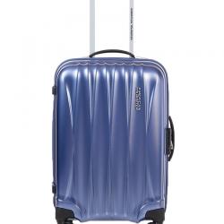 American Tourister Small 4 Wheel Hard Blue Arona Luggage Trolley