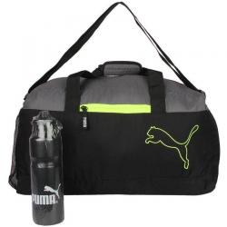 Puma Black Solid Duffle Bag