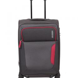 American Tourister Grey S, Below 60cm, Cabin Soft Luggage
