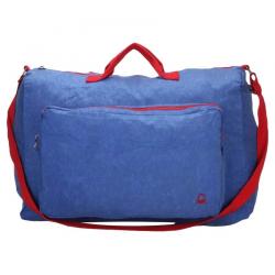 United Colors Of Benetton Sky Blue Solid Duffle Bag