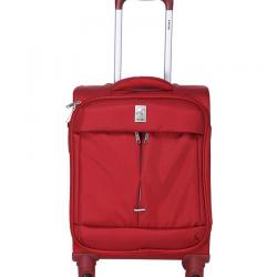Delsey Flight Red 4 Wheel Soft Luggage-Size22 Inch